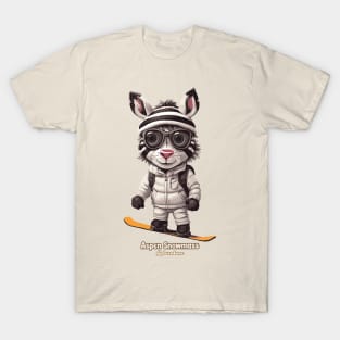 Cute Zebra Aspen Snowmass Ski T-Shirt